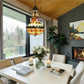 CDH 16" Tiffany Style Inverted Chandelier with 40cm Shade (19052CSTL)