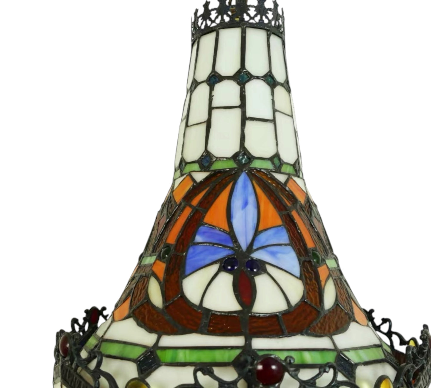 CDH 12" Tiffany Style Inverted Chandelier with 30cm Shade (12011CST)