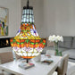 CDH 12" Tiffany Style Inverted Chandelier with 30cm Shade (15017CST)