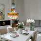 CDH 12" Tiffany Style Inverted Chandelier with 30cm Shade (15017CST)