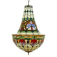 CDH 16" Tiffany Style Inverted Chandelier with 40cm Shade (15017CSTL)