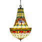 CDH 16" Tiffany Style Inverted Chandelier with 40cm Shade (15017CSTL)