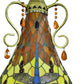 CDH 16" Tiffany Style Inverted Chandelier with 40cm Shade (16035CSTL_R)