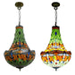 CDH 16" Tiffany Style Inverted Chandelier with 40cm Shade (16812CSTL)