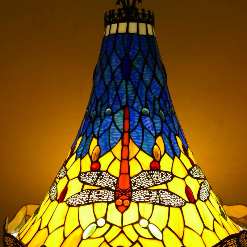 CDH 16" Tiffany Style Inverted Chandelier with 40cm Shade (16117CSTL_R)