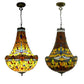 CDH 16" Tiffany Style Inverted Chandelier with 40cm Shade (16035CSTL)