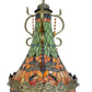 CDH 16" Tiffany Style Inverted Chandelier with 40cm Shade (16812CSTL_R)