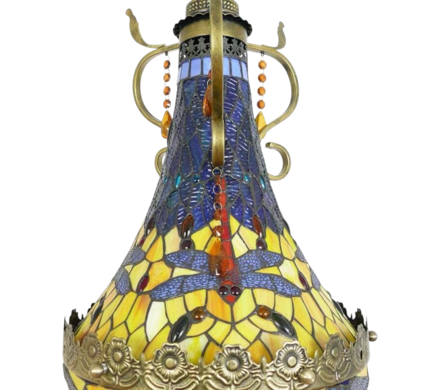 CDH 16" Tiffany Style Inverted Chandelier with 40cm Shade (16117CSTL_R)
