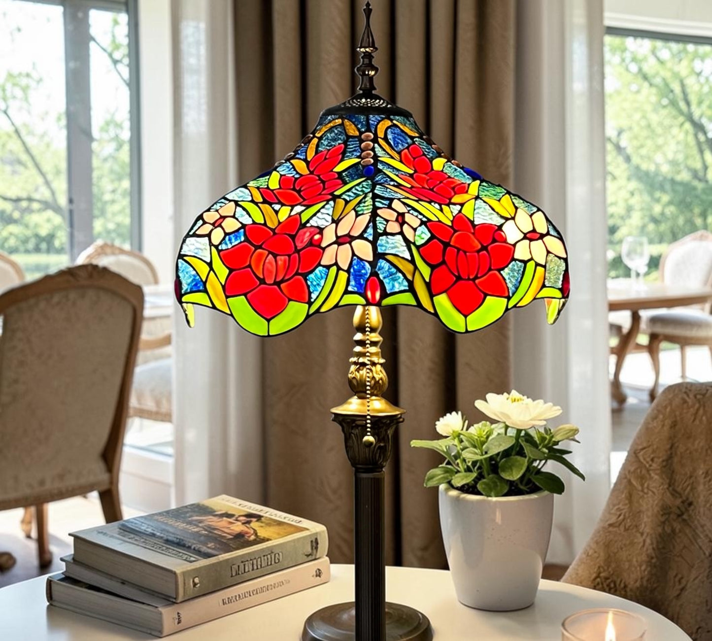 CDH Tiffany Floor Lamp (16118) 16" 40CM Shade