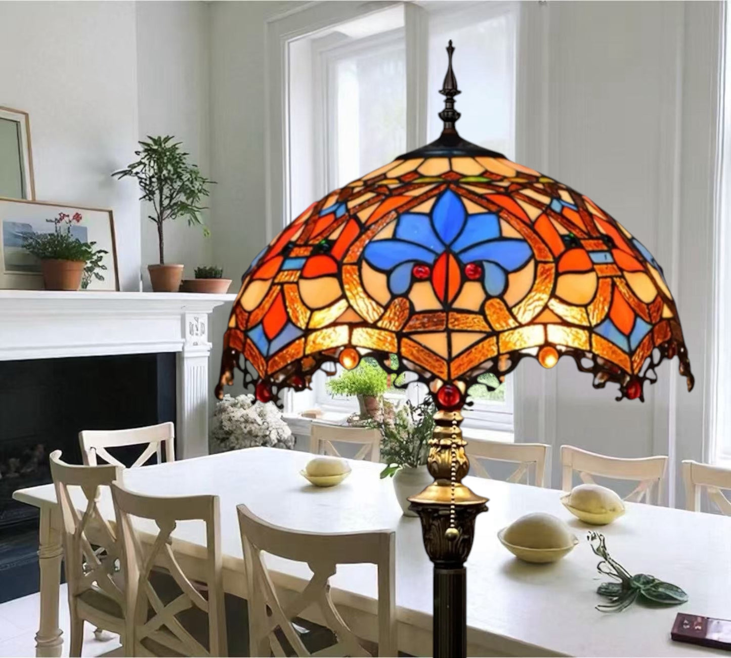CDH Tiffany Floor Lamp (18006) 16" 40CM Shade