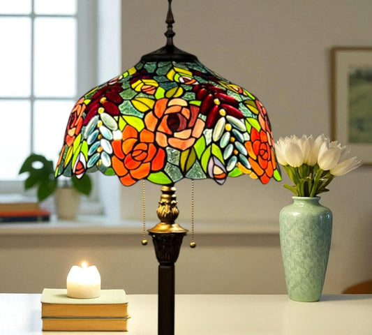 CDH Tiffany Floor Lamp (16112) 16" 40CM Shade