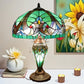 CDH 18" XLARGE Tiffany Mother-Daughter Vase Lamp 46cm Shade (15065)