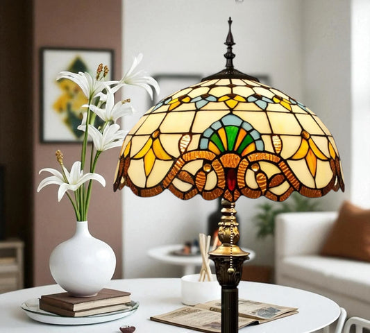 CDH Tiffany Floor Lamp (16025F) 16" 40CM Shade