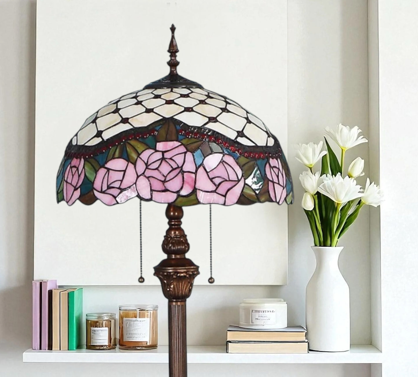 CDH Tiffany Floor Lamp (16032) 16" 40CM Shade