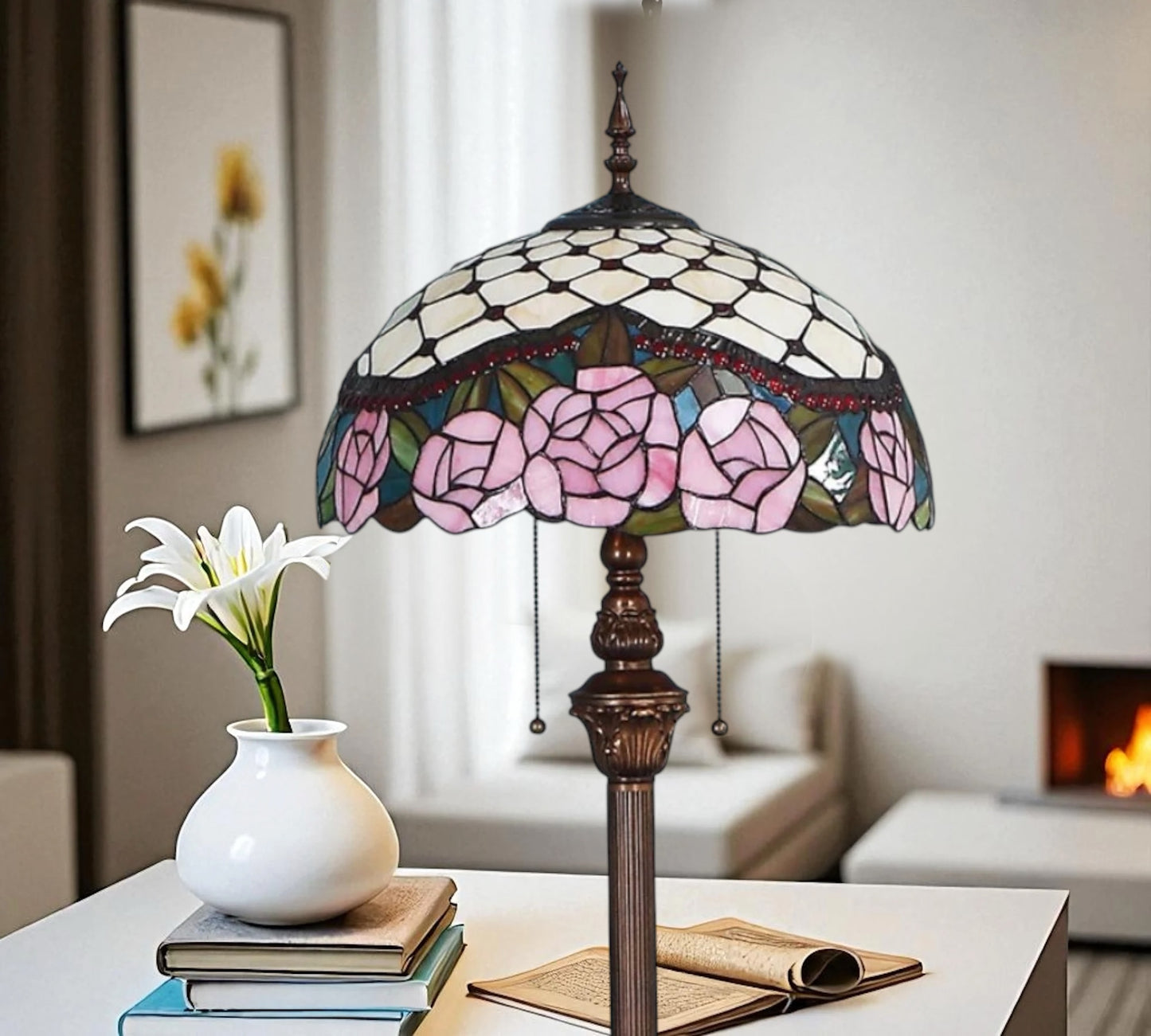 CDH Tiffany Floor Lamp (16032) 16" 40CM Shade