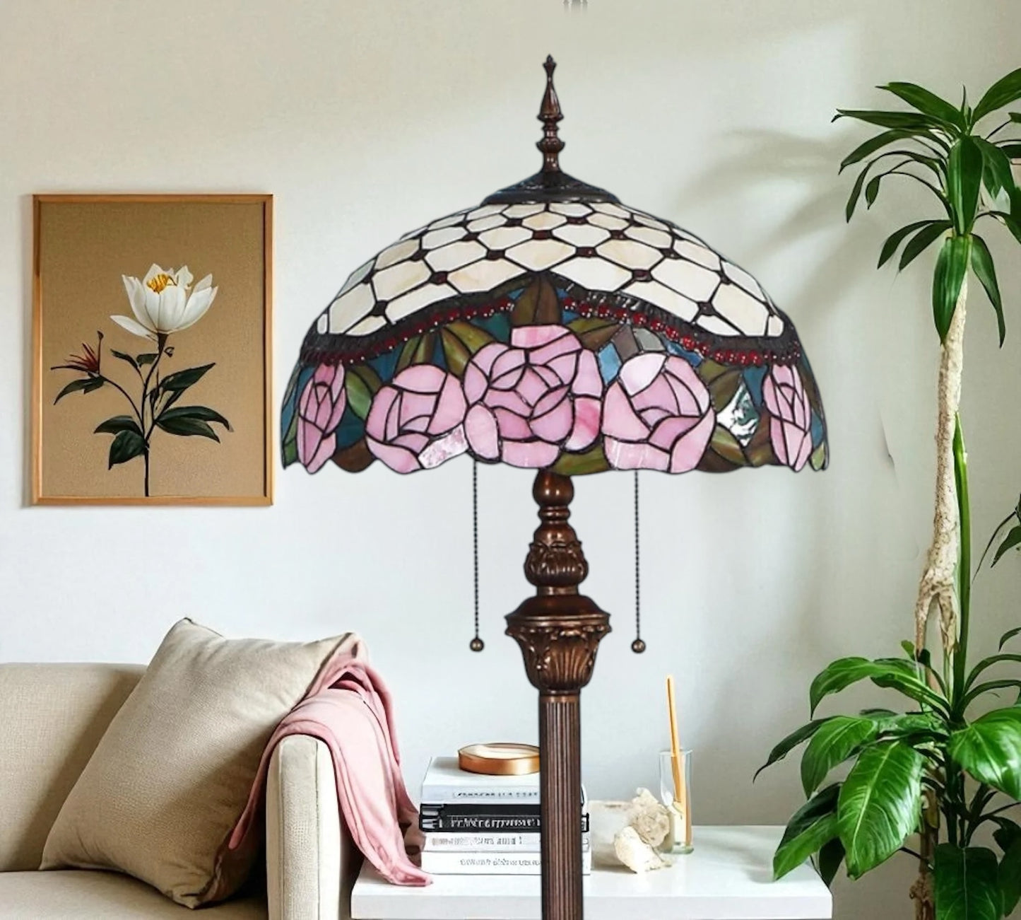 CDH Tiffany Floor Lamp (16032) 16" 40CM Shade