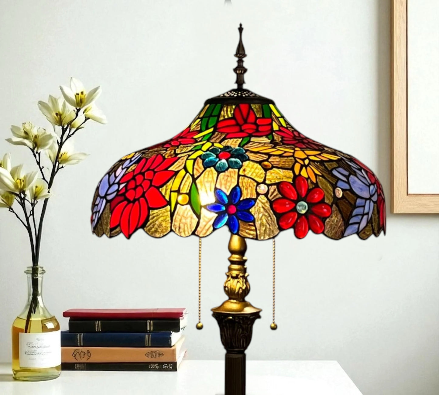 CDH Tiffany Floor Lamp (16111) 16" 40CM Shade