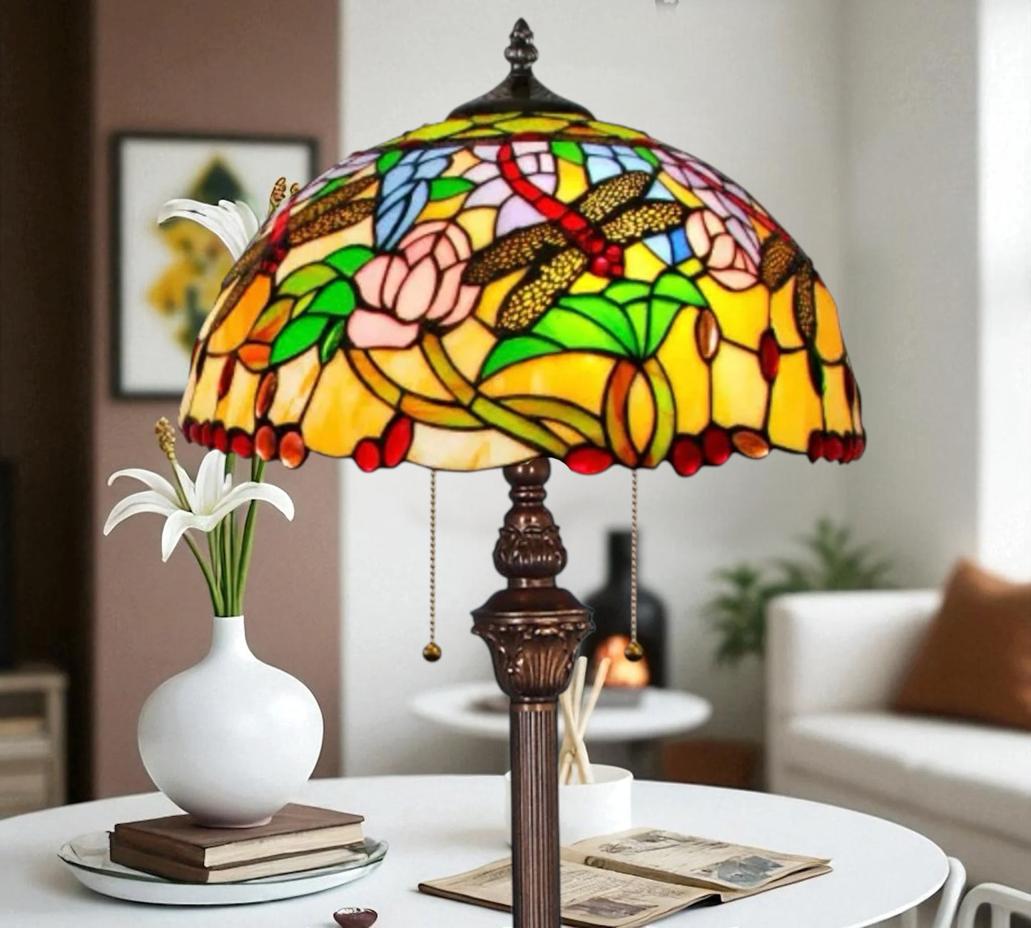 CDH Tiffany Floor Lamp (16941) 16" 40CM Shade
