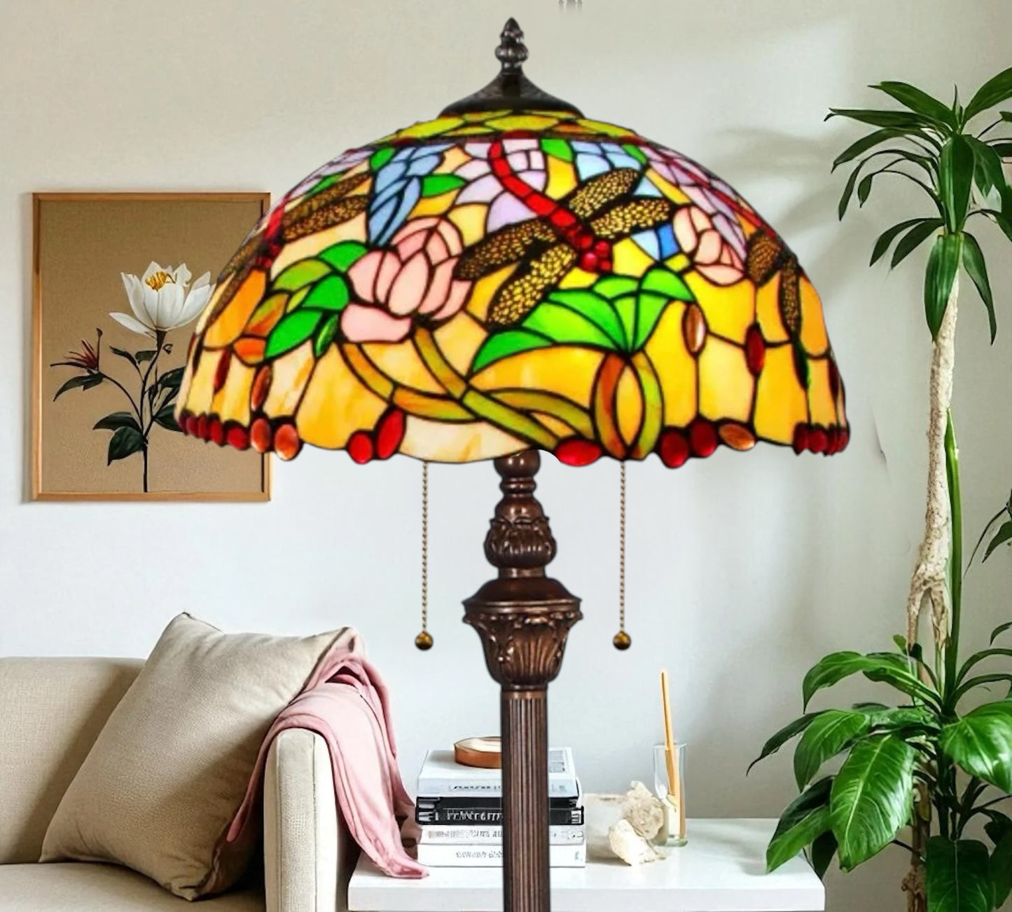 CDH Tiffany Floor Lamp (16941) 16" 40CM Shade