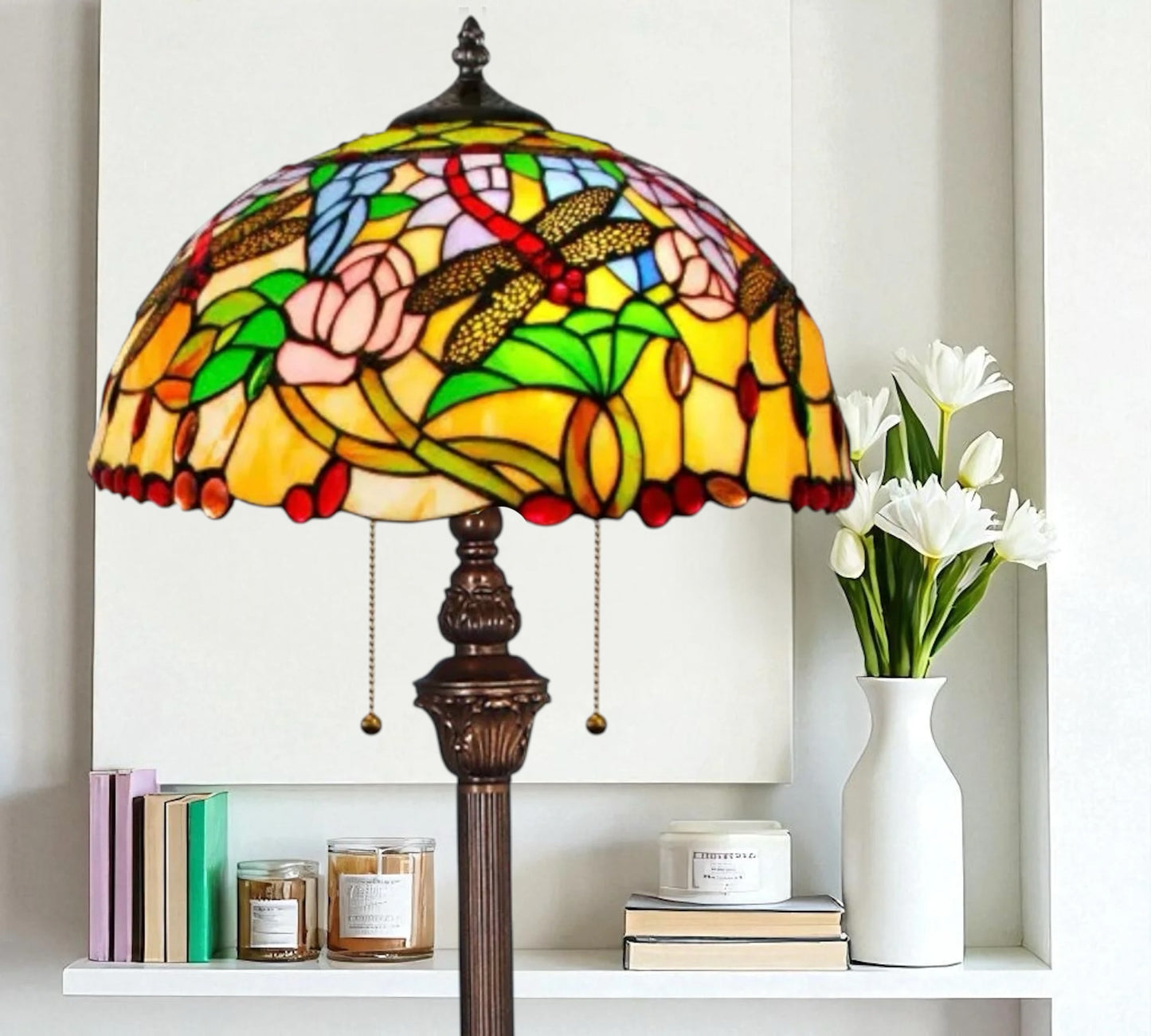 CDH Tiffany Floor Lamp (16941) 16" 40CM Shade