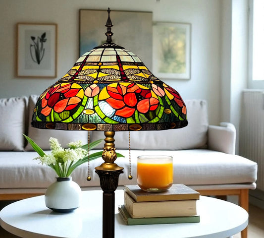 CDH Tiffany Floor Lamp (16006F) 16" 40CM Shade