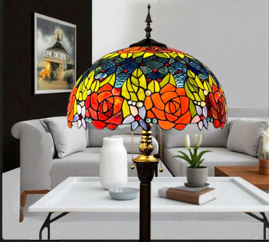 CDH Tiffany Floor Lamp (15013F) 16" 40CM Shade