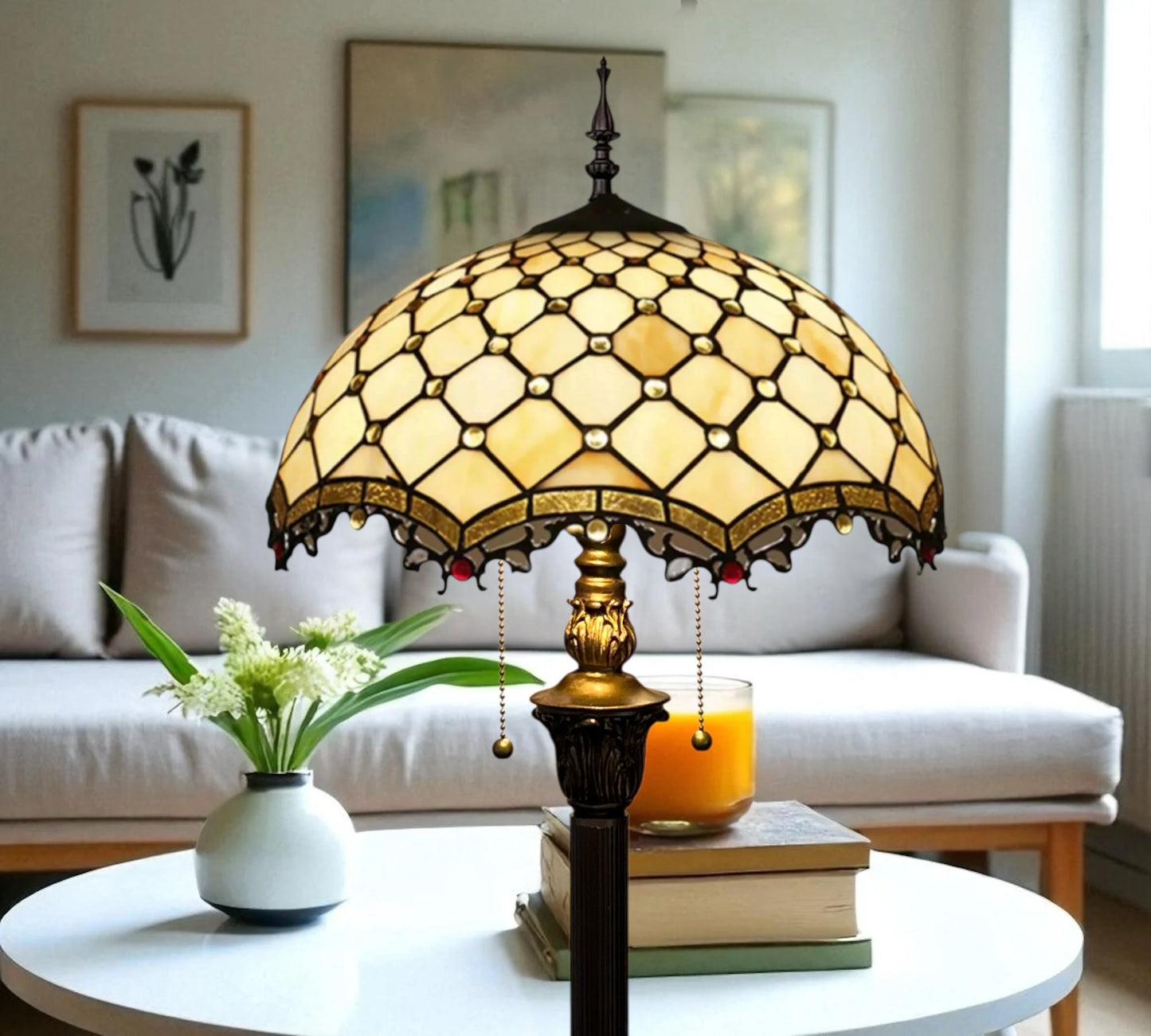 CDH Tiffany Floor Lamp (16058) 16" 40CM Shade