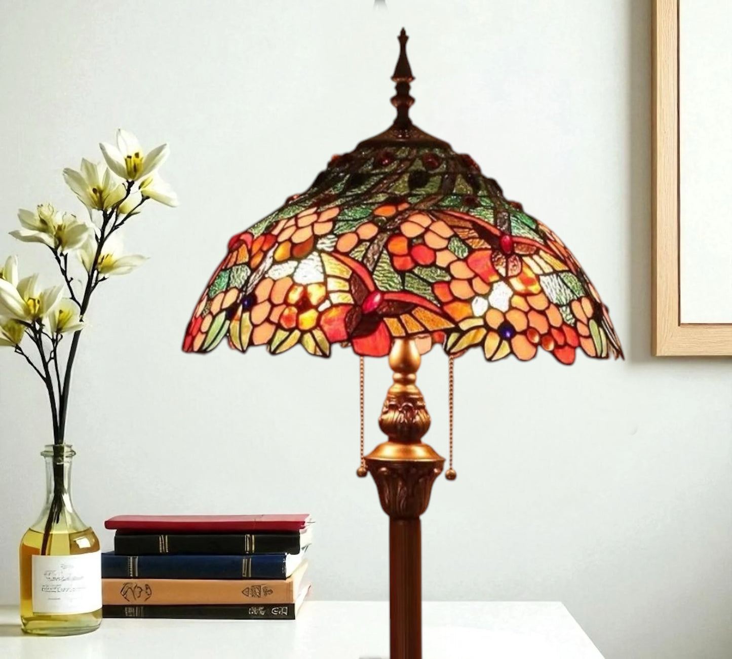 CDH Tiffany Floor Lamp (16075) 16" 40CM Shade