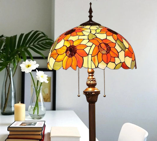 CDH Tiffany Floor Lamp (16068) 16" 40CM Shade