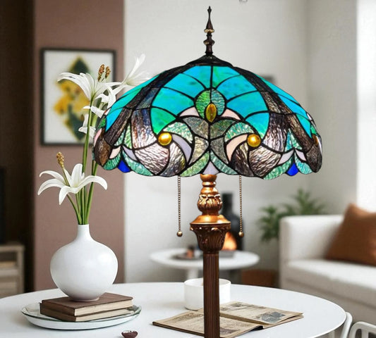 CDH Tiffany Floor Lamp (16013) 16" 40CM Shade