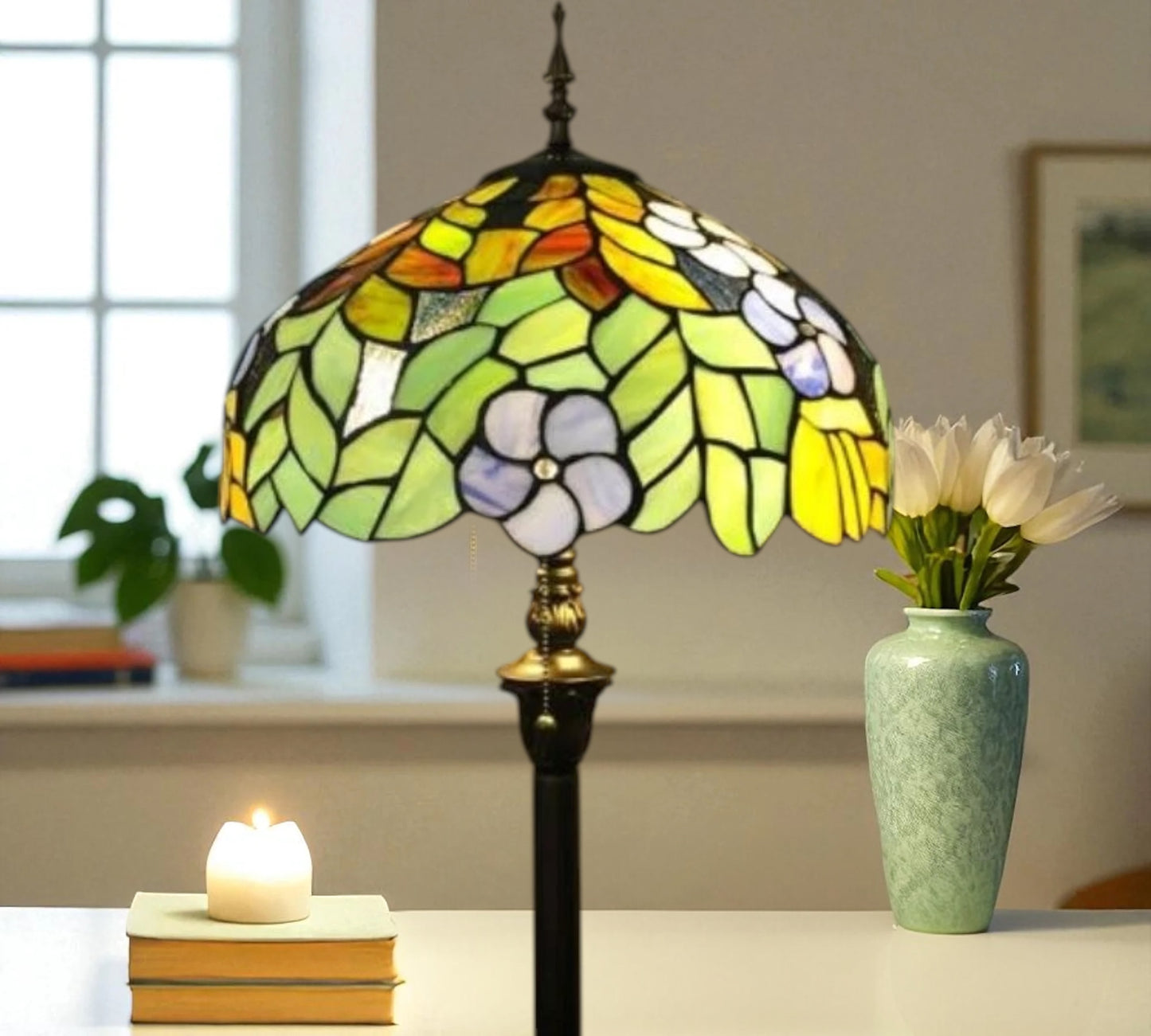 CDH Tiffany Floor Lamp (16002) 16" 40CM Shade
