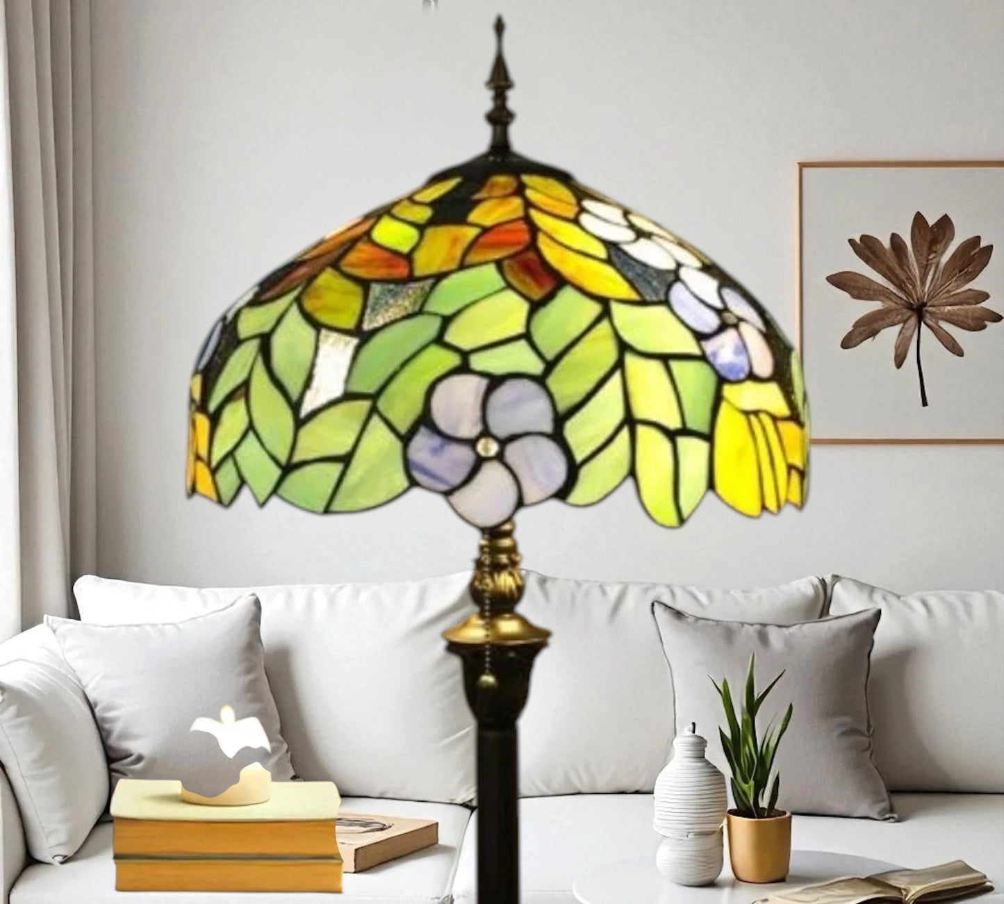 CDH Tiffany Floor Lamp (16002) 16" 40CM Shade