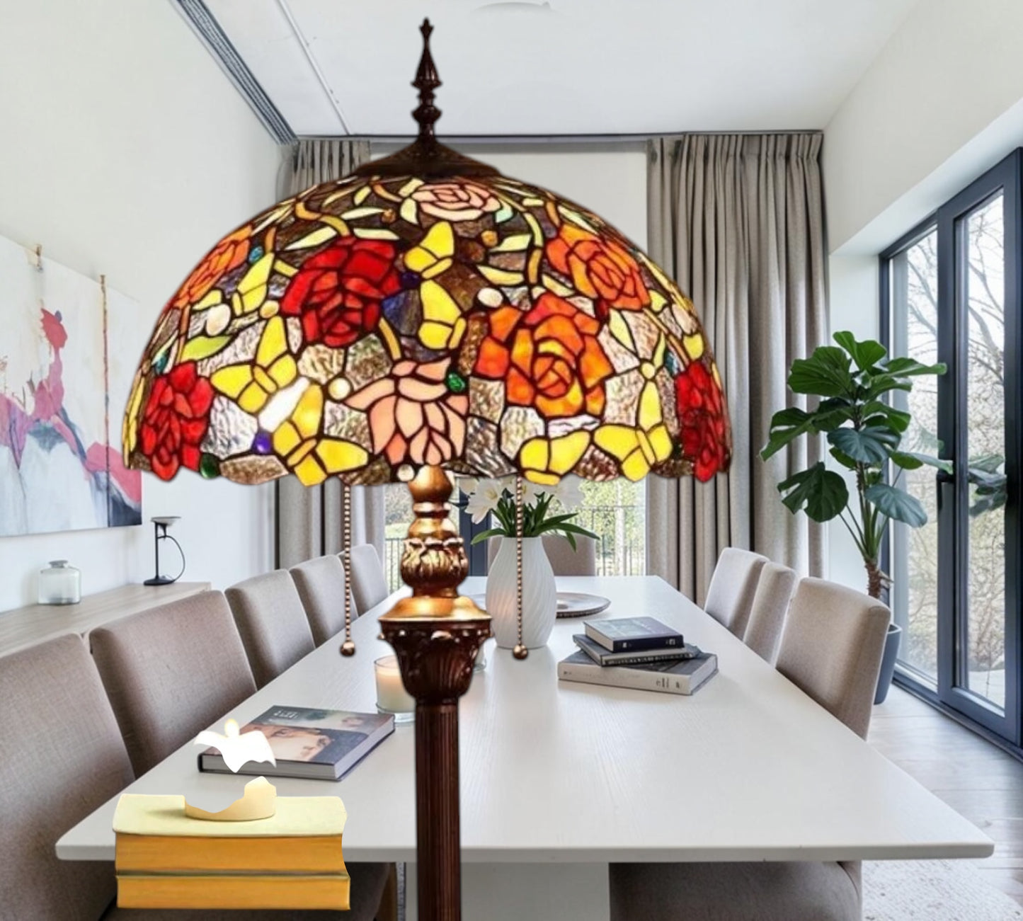 CDH Tiffany Floor Lamp (16074) 16" 40CM Shade