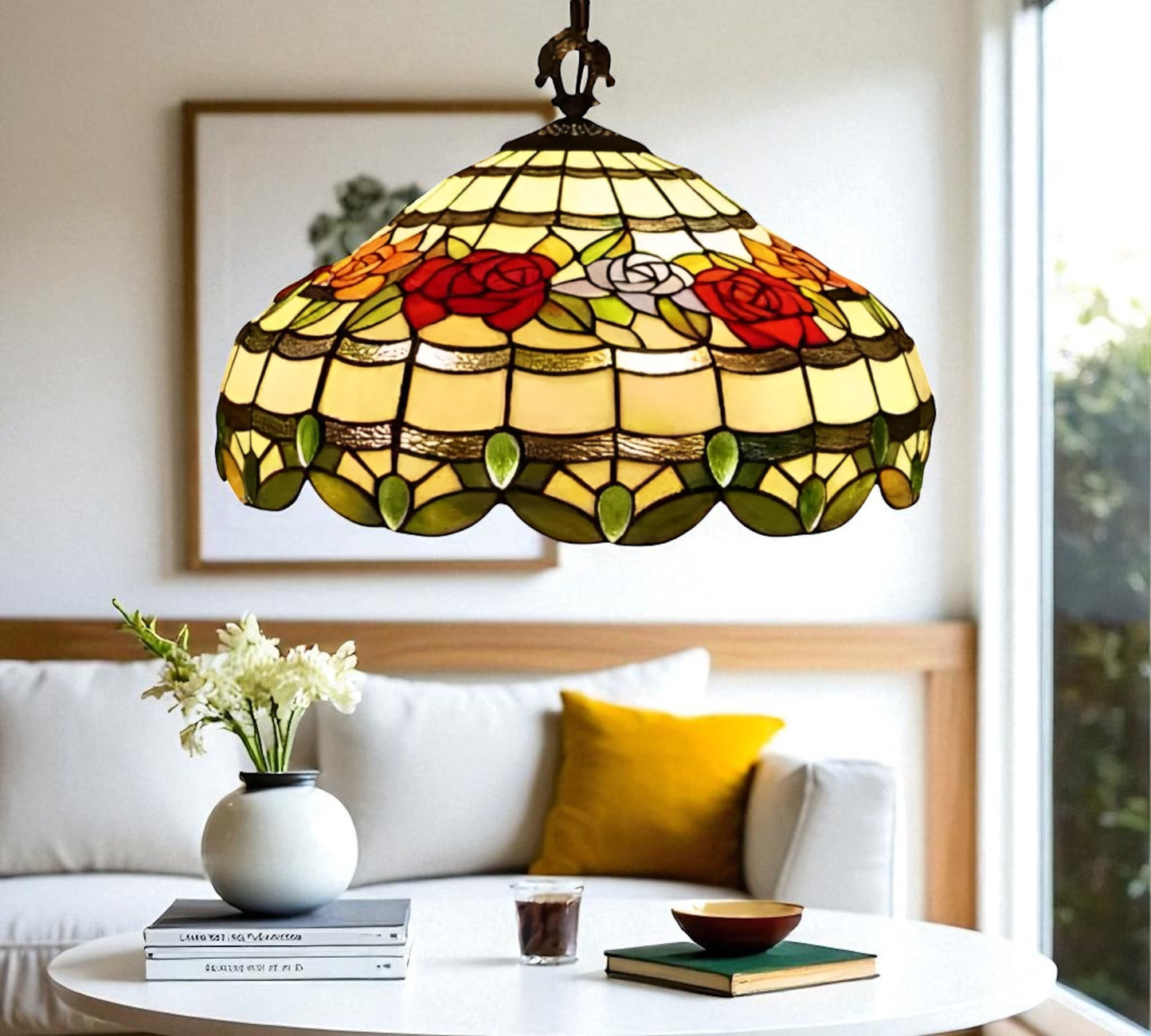 CDH 18" Tiffany Pendant Lamp 46cm shade (19012C)