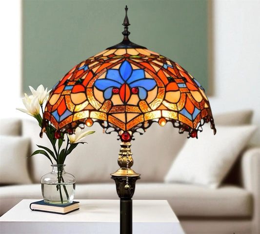 CDH Tiffany Floor Lamp (18006) 16" 40CM Shade