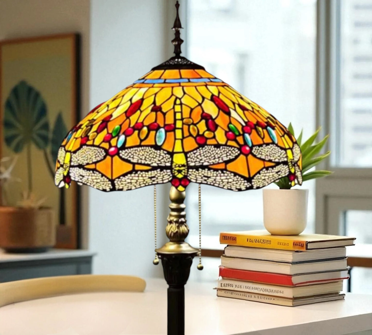 CDH Tiffany Floor Lamp (16035) 16" 40CM Shade