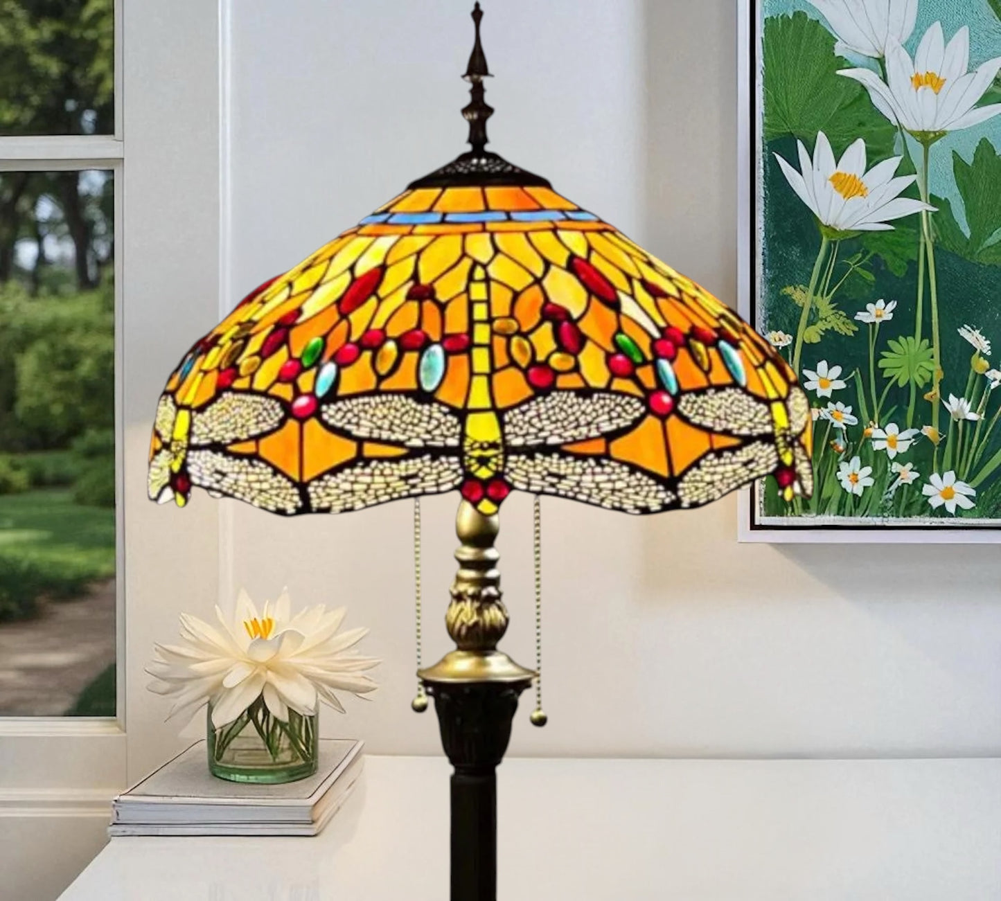 CDH Tiffany Floor Lamp (16035) 16" 40CM Shade