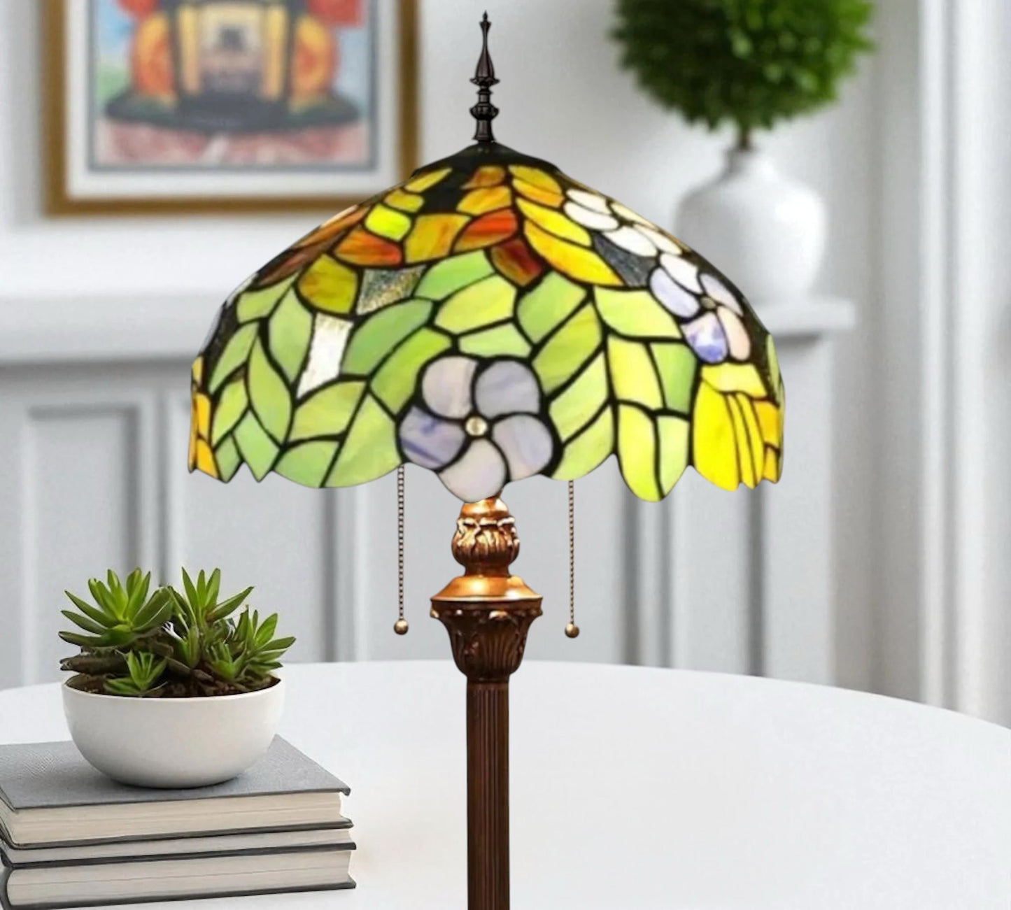 CDH Tiffany Floor Lamp (16002) 16" 40CM Shade