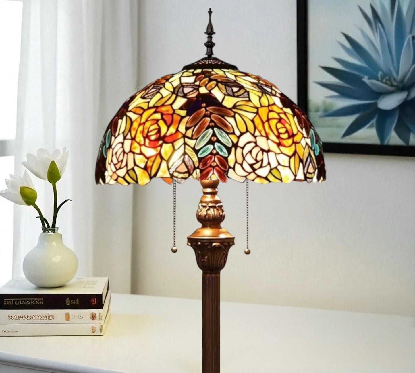 CDH Tiffany Floor Lamp (16071) 16" 40CM Shade