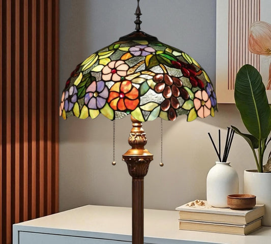 CDH Tiffany Floor Lamp (16022) 16" 40CM Shade