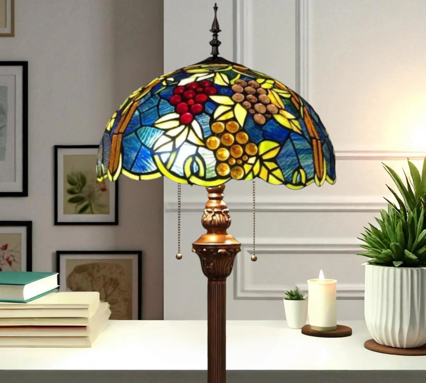 CDH Tiffany Floor Lamp (16937) 16" 40CM Shade