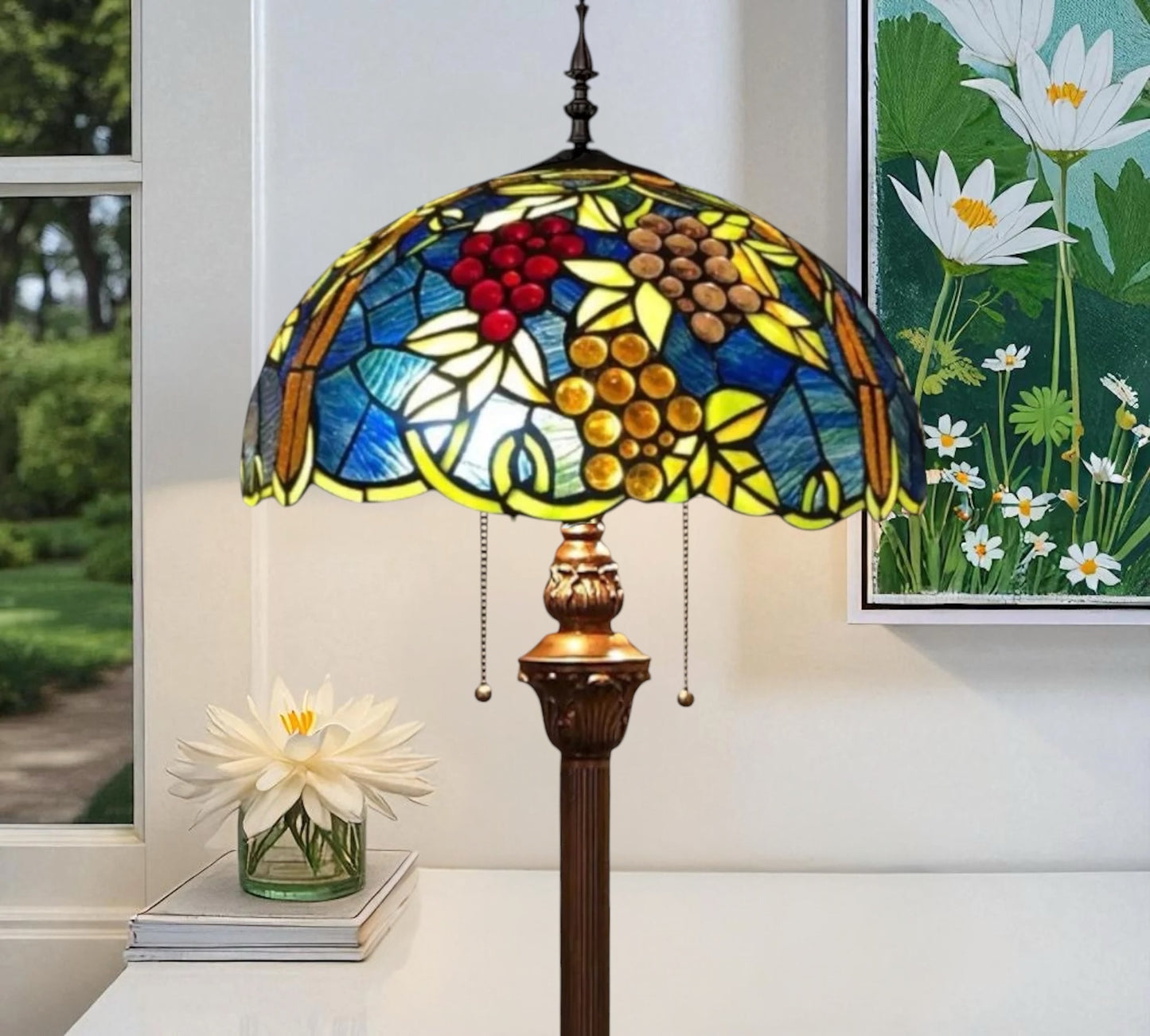 CDH Tiffany Floor Lamp (16937) 16" 40CM Shade
