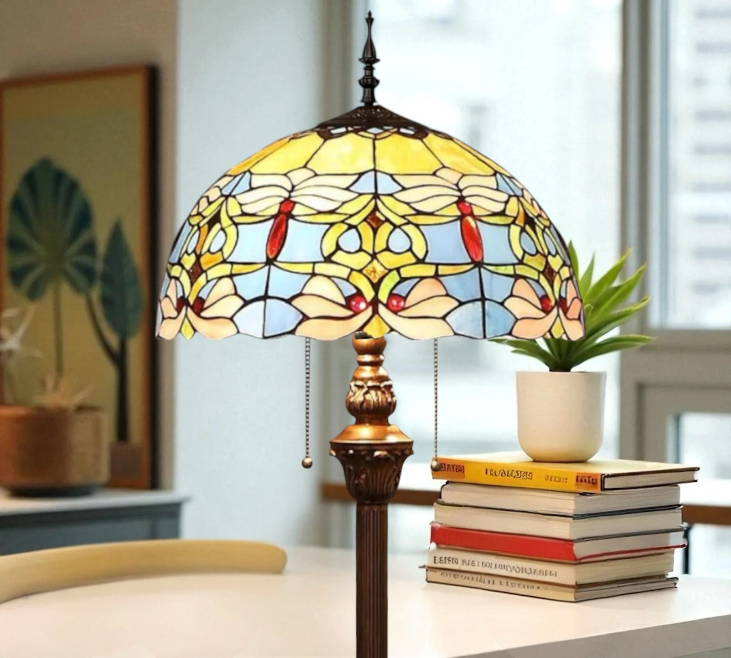 CDH Tiffany Floor Lamp (16016) 16" 40CM Shade