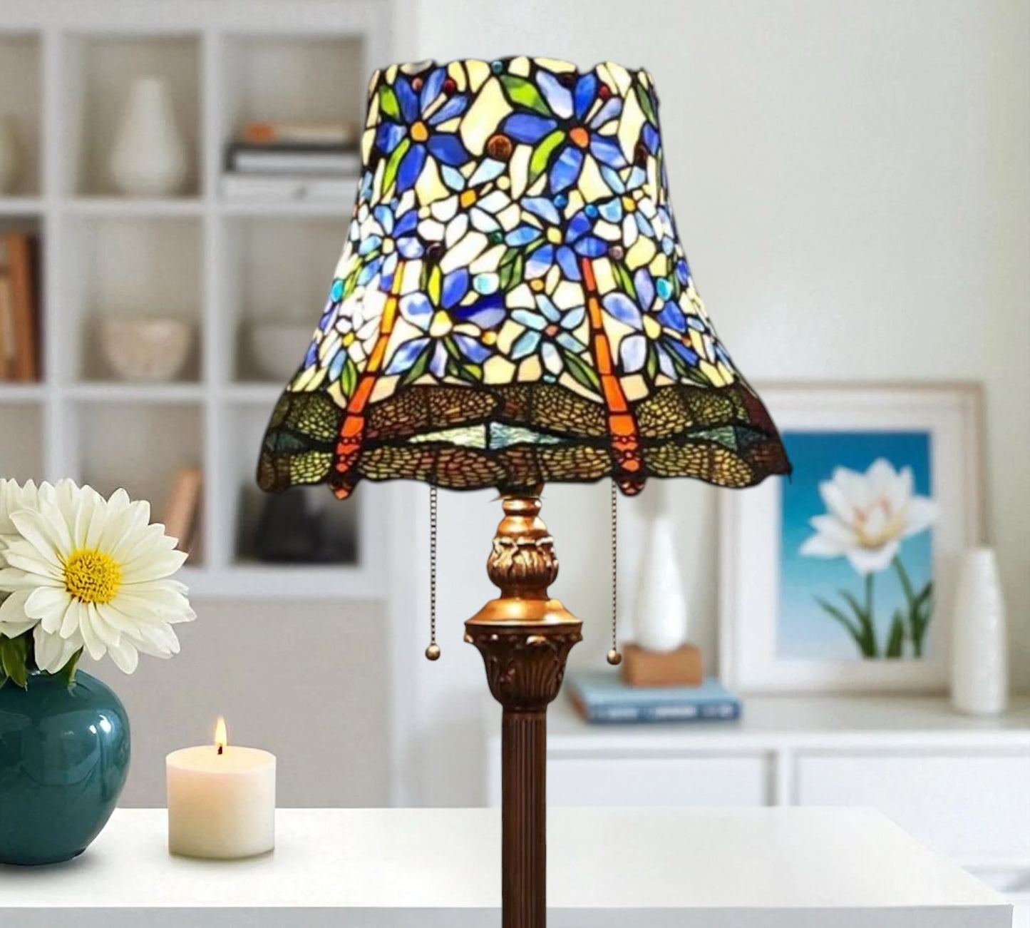 CDH Tiffany Floor Lamp (16008) 16" 40CM Shade