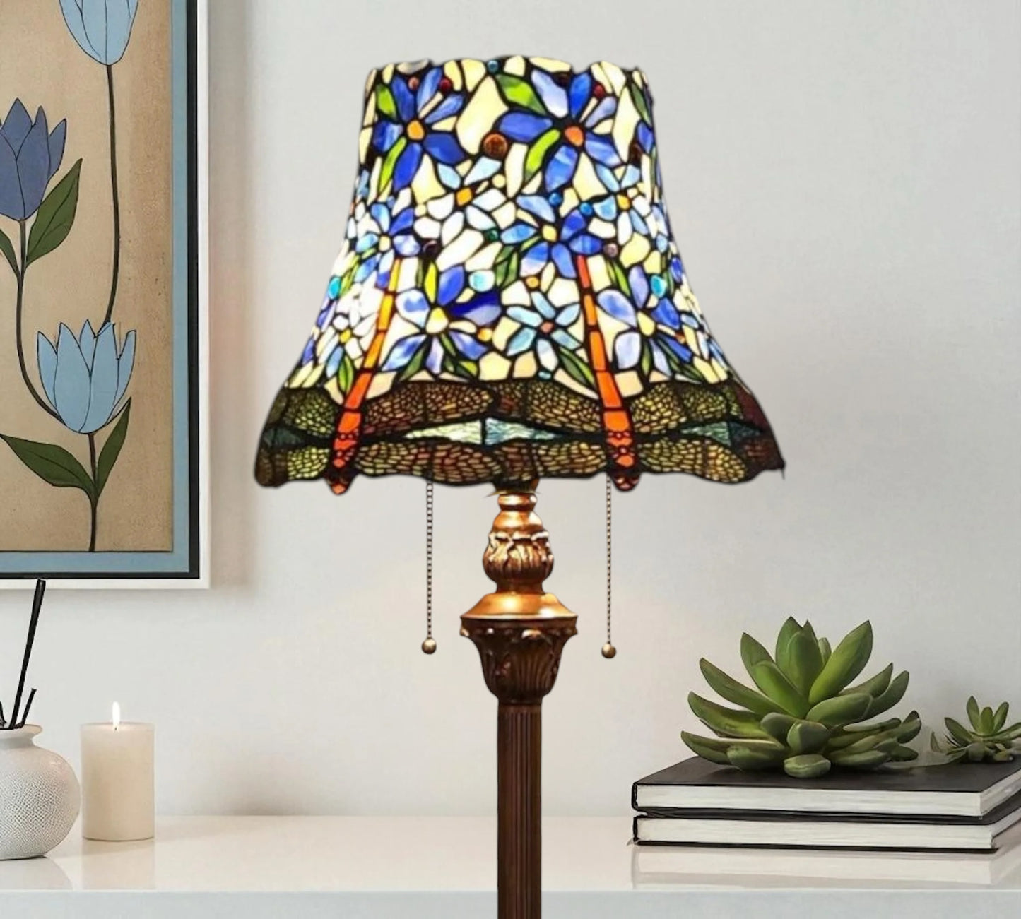 CDH Tiffany Floor Lamp (16008) 16" 40CM Shade