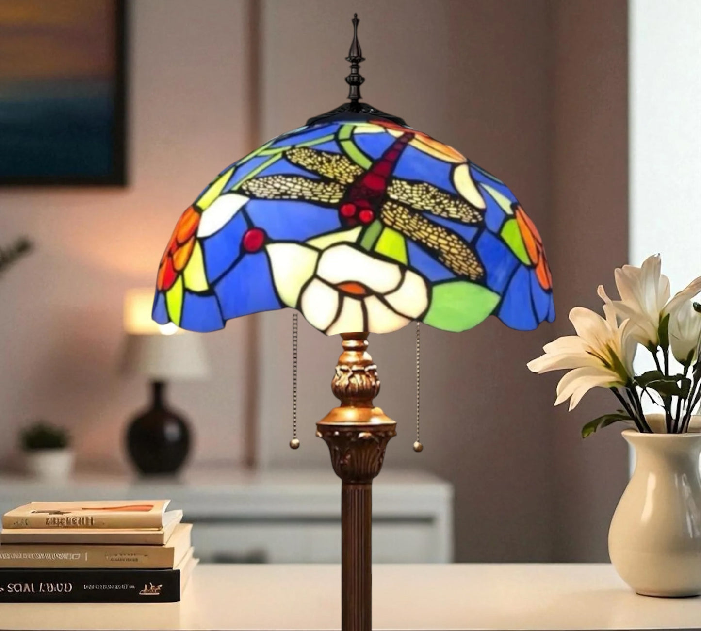 CDH Tiffany Floor Lamp (16029) 16" 40CM Shade