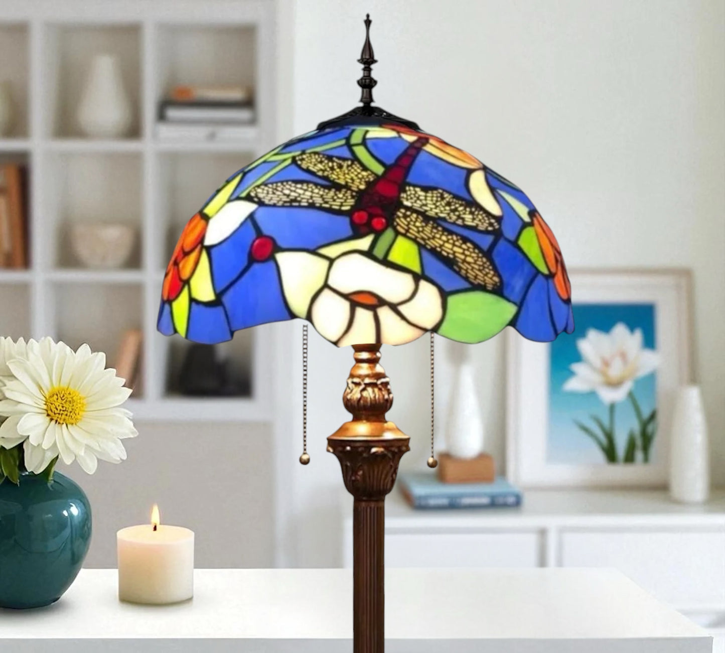 CDH Tiffany Floor Lamp (16029) 16" 40CM Shade