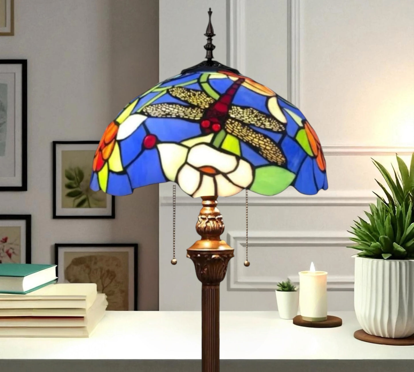 CDH Tiffany Floor Lamp (16029) 16" 40CM Shade