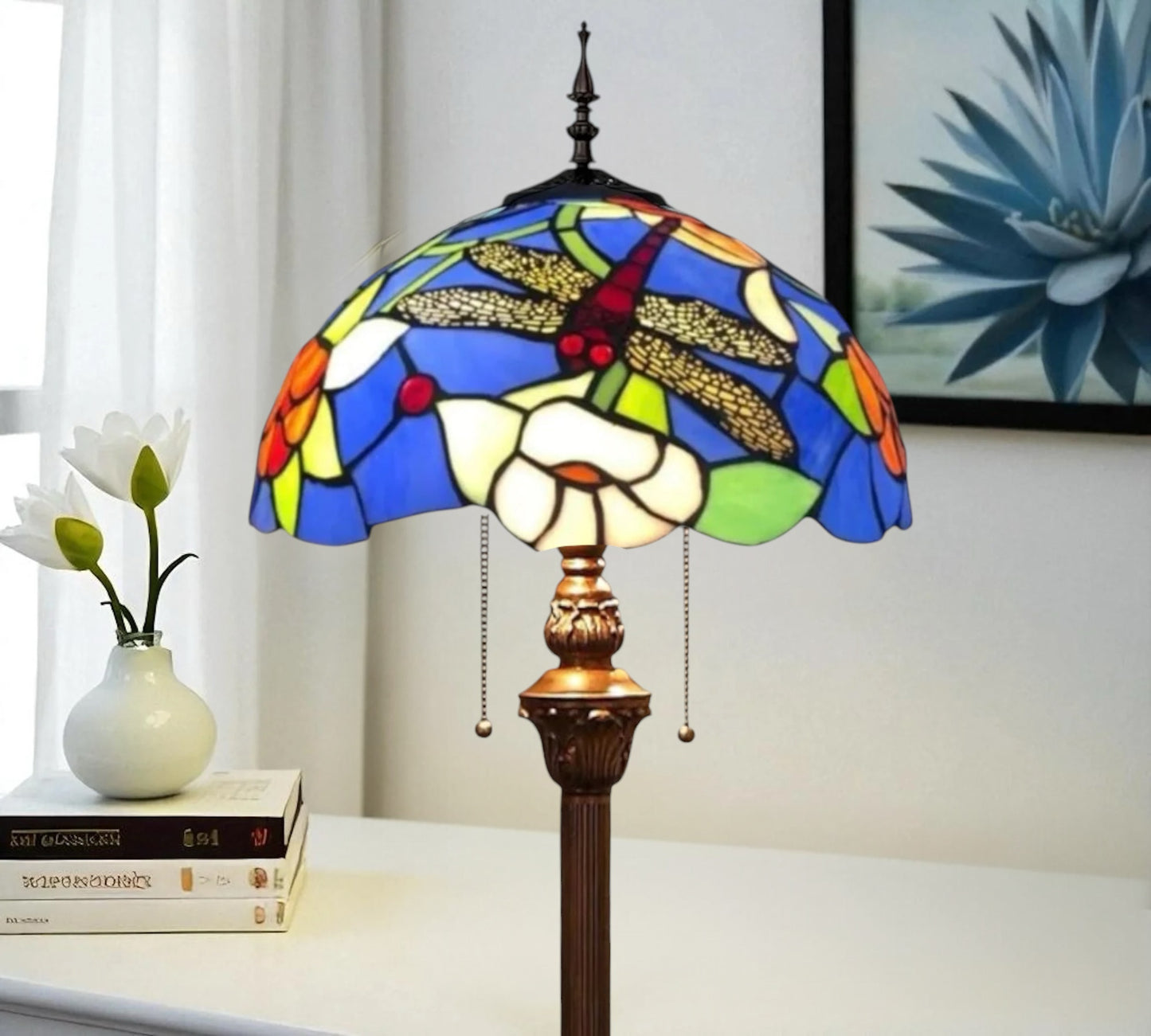 CDH Tiffany Floor Lamp (16029) 16" 40CM Shade
