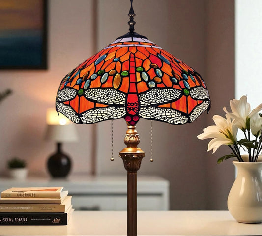 CDH Tiffany Floor Lamp (23001) 16" 40CM Shade